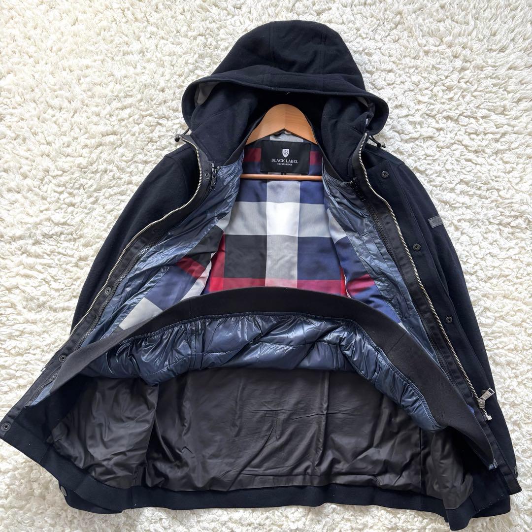 ブラックレーベルクレストブリッジ 4WAYダウンライナー パーカー ブルゾン