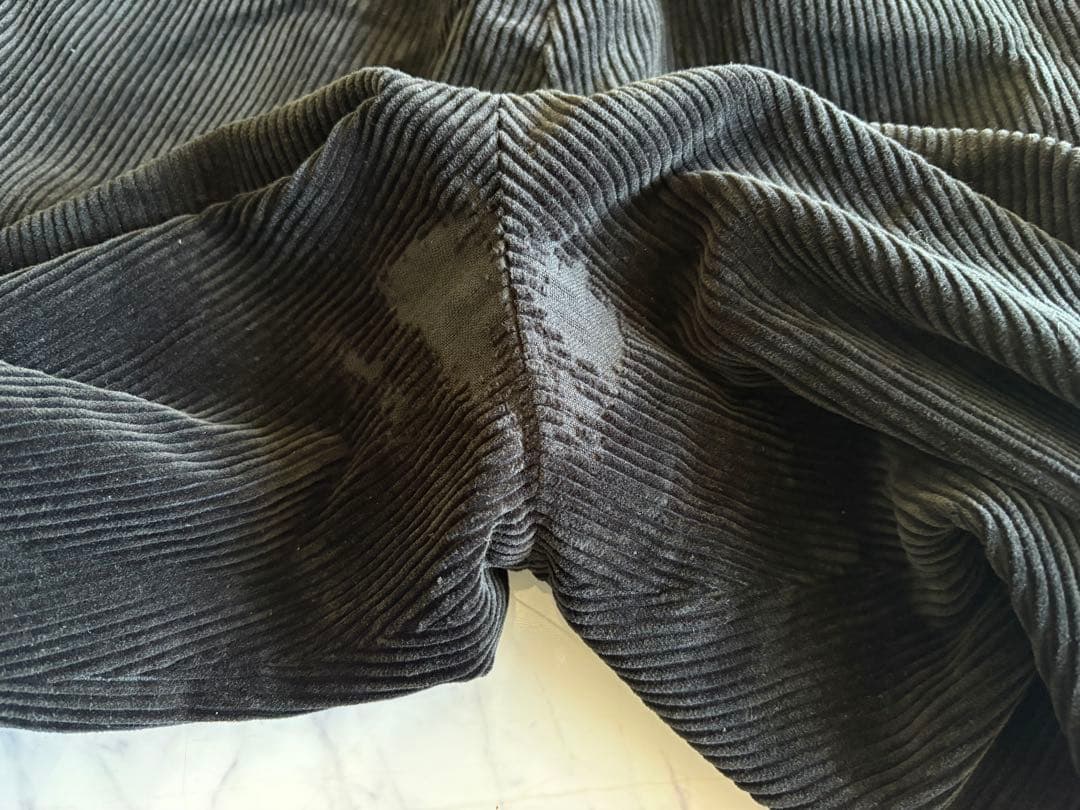 90s ラルフローレン 太畝 コーデュロイ パンツW33×L30 ブラック