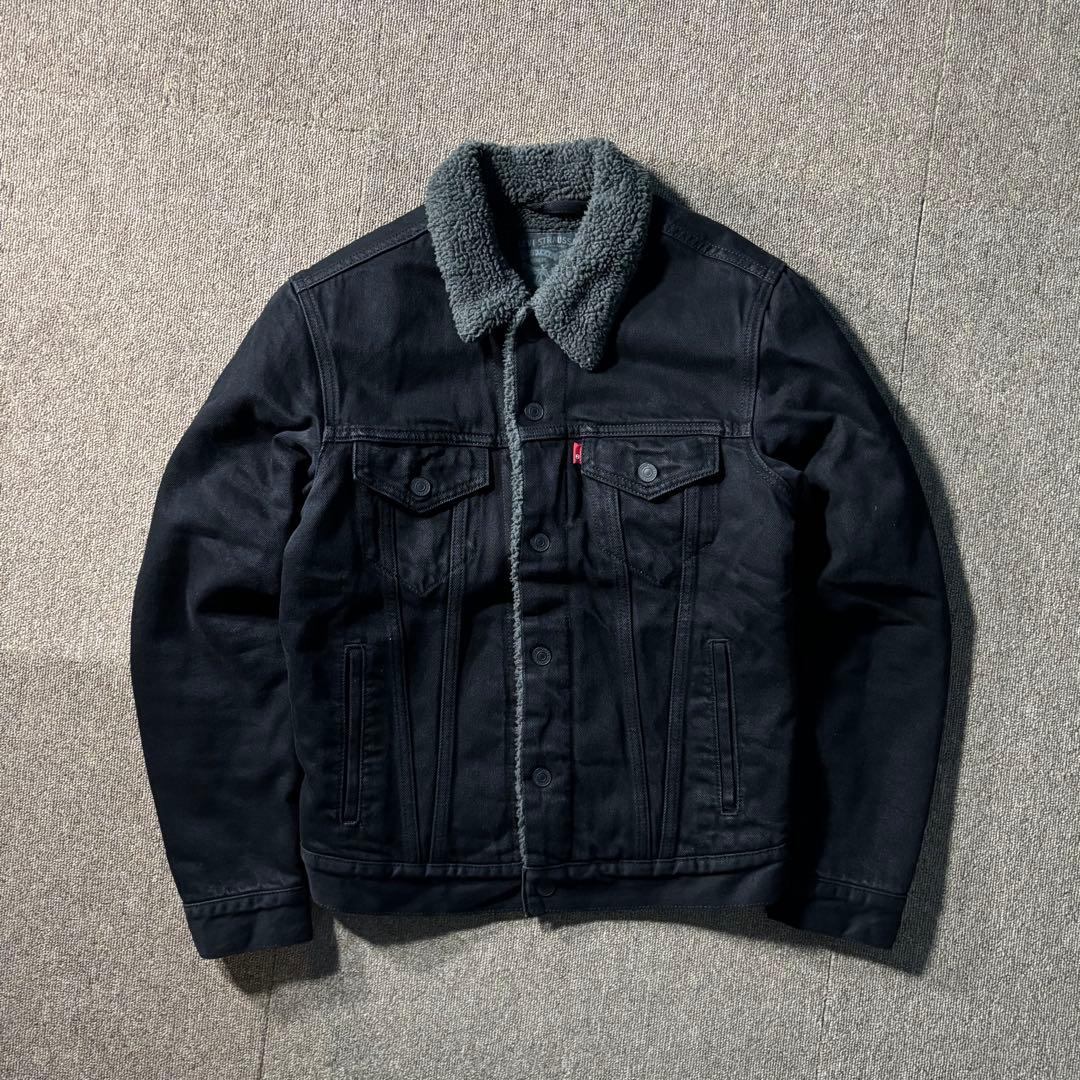 Levi's 裏ボア ブラック Gジャン トラッカージャケット S