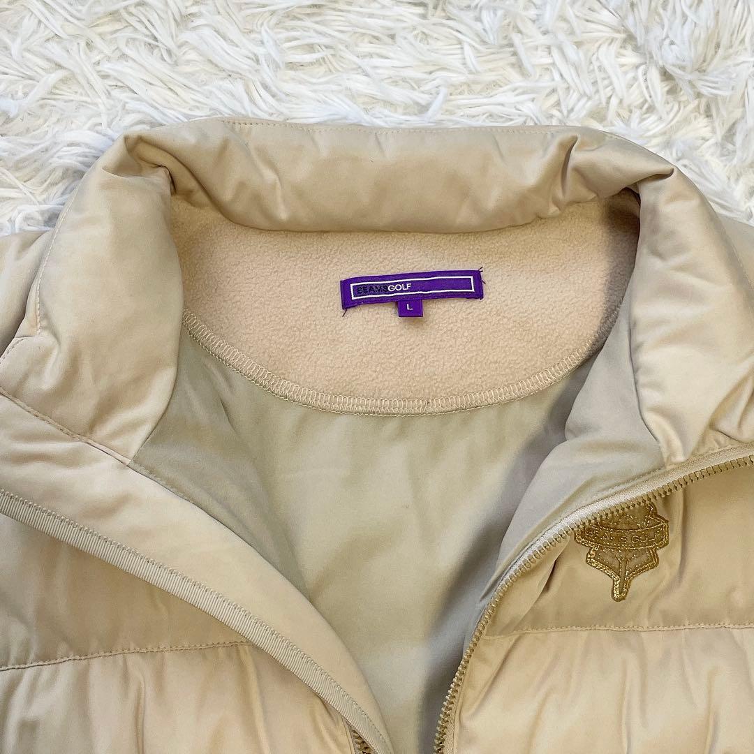 人気のLサイズ✨BEAMS GOLF 2wayダウンジャケット ベージュ