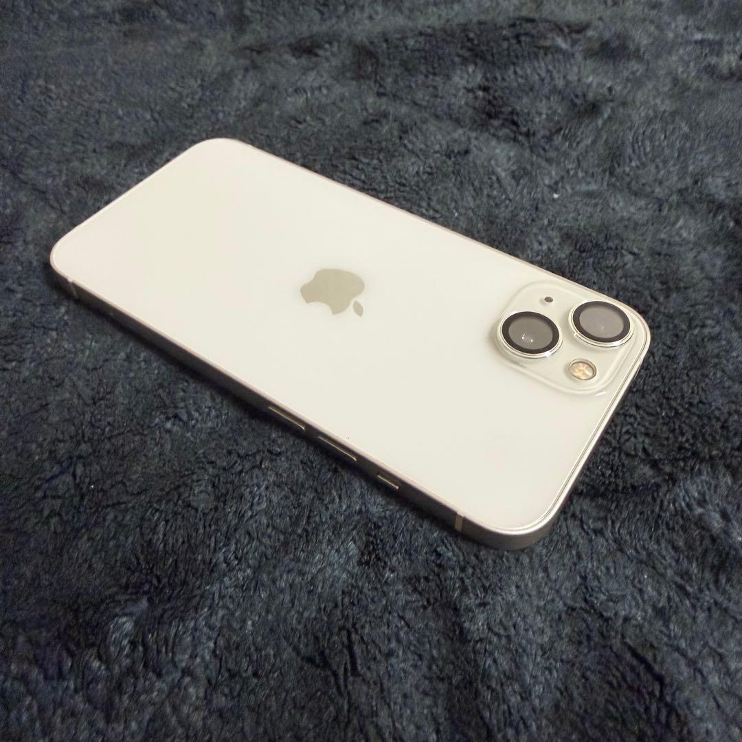 【美品】iPhone13 128GB ホワイト SIMフリー バッテリー95%