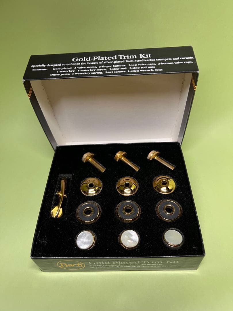 Bach純正 トランペット　 トリムキット　金メッキGP