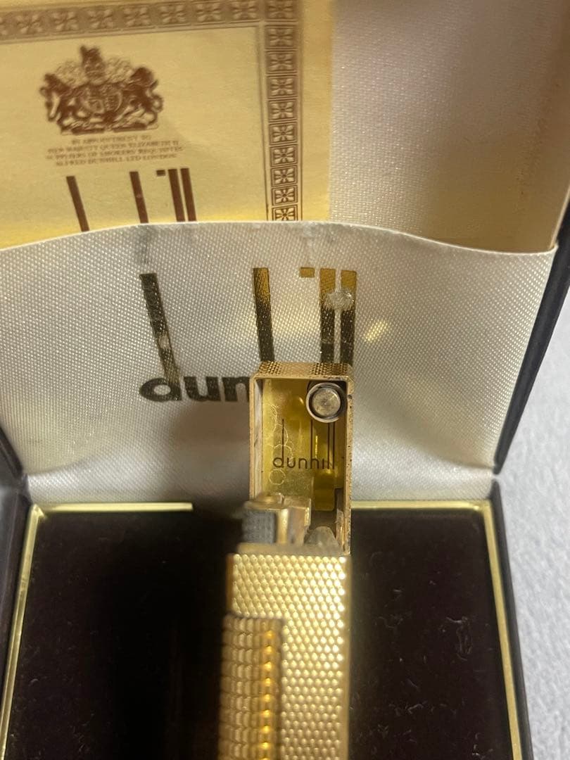 dunhill　ダンヒル　ガスライター　ゴールド　箱付き