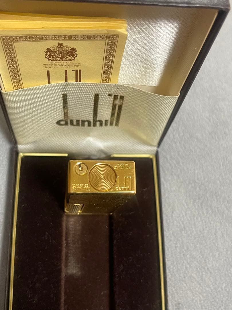 dunhill　ダンヒル　ガスライター　ゴールド　箱付き