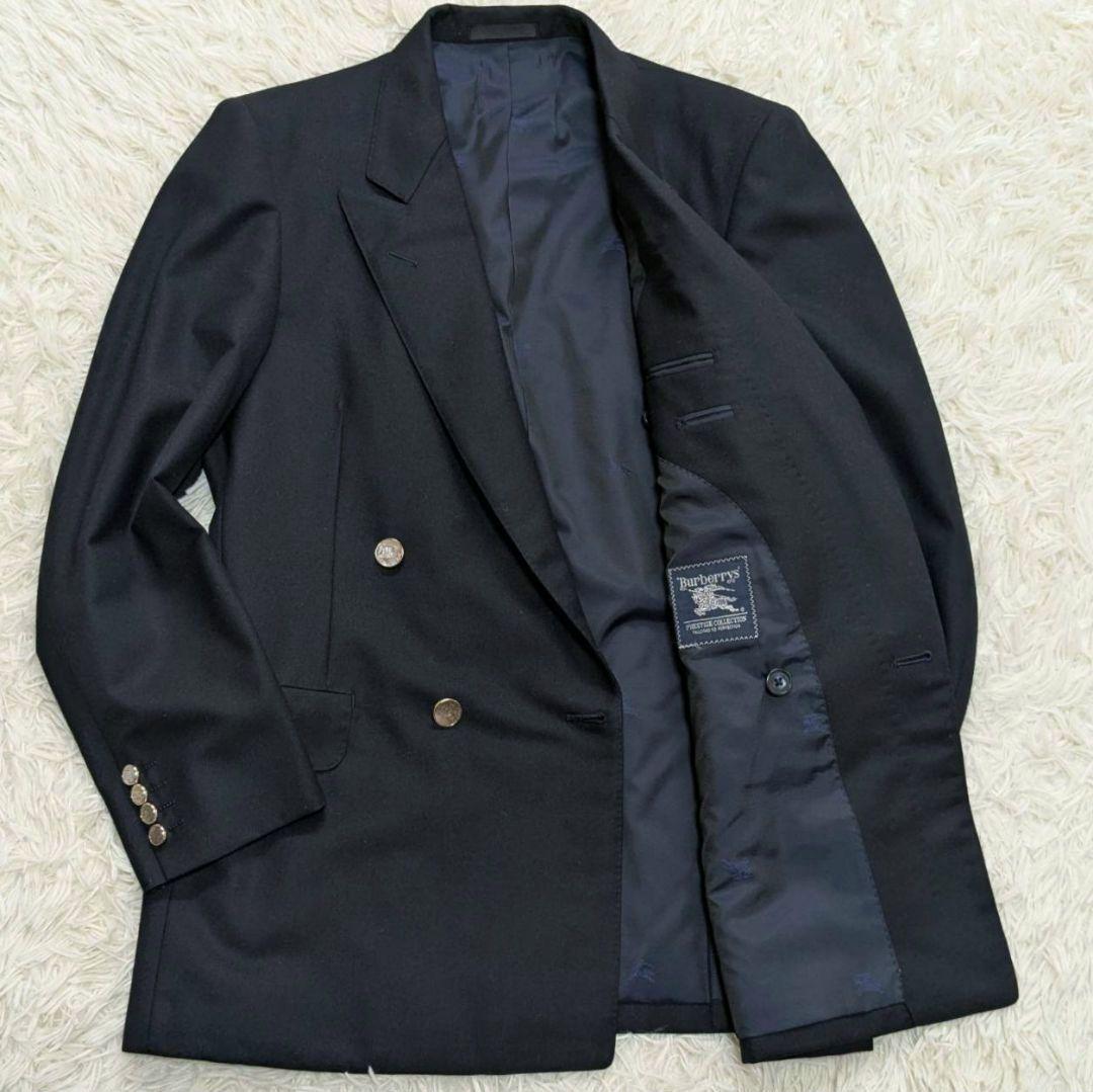 BURBERRY テーラードジャケット カシミヤ タスマニアウール ダブル M