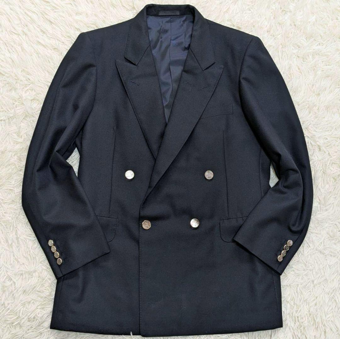 BURBERRY テーラードジャケット カシミヤ タスマニアウール ダブル M