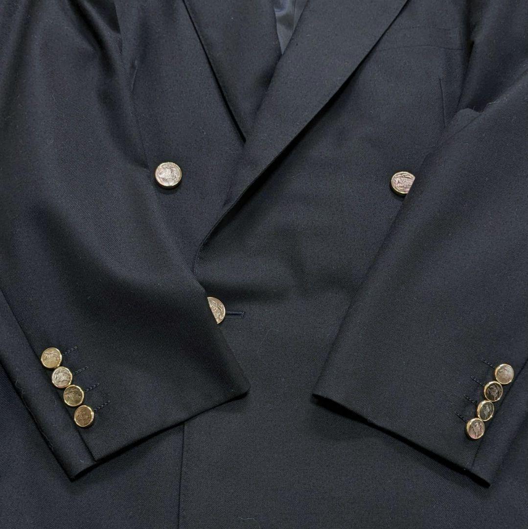 BURBERRY テーラードジャケット カシミヤ タスマニアウール ダブル M