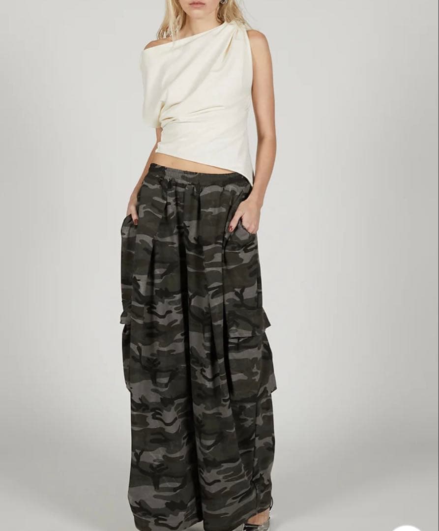 パンツ PRANK PROJECT Camo Sweat Cargo Pants