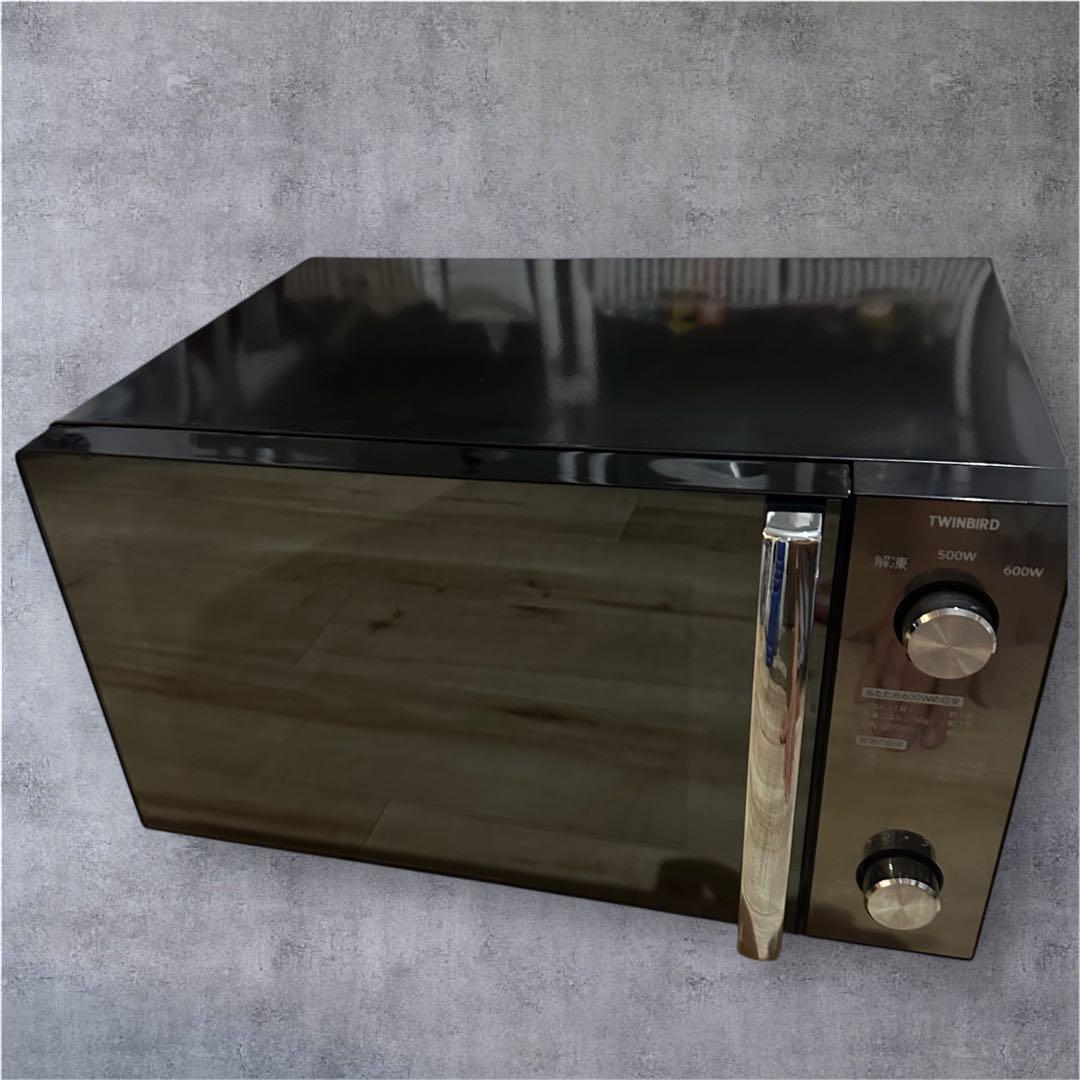 【中古品】TWINBIRD 単機能電子レンジ ブラック
