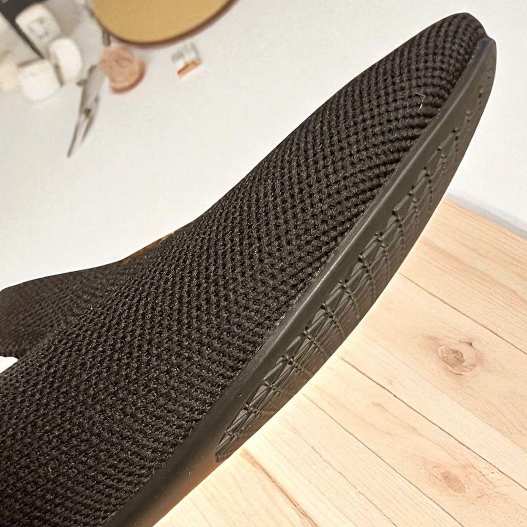 美品 VIVAIA スクエアトゥ ニット パンプス チーター ブラック　37