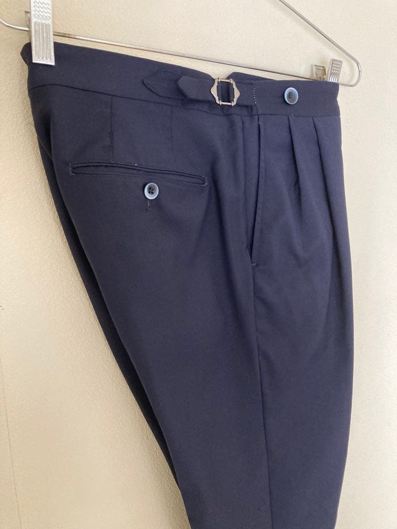 GTA Herrickヘリック エリック テーパード パンツ 44 ネイビー