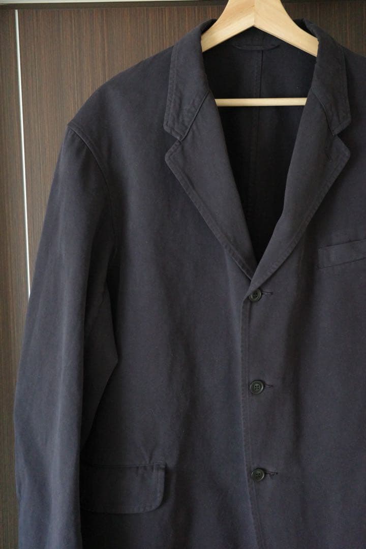 comoli 24AW 製品染ジャケット&ドロストパンツ セットアップ ネイビー