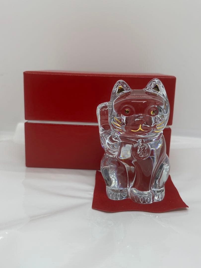 Baccarat クリスタル 招き猫