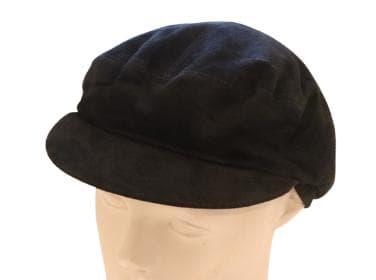 MARGARET HOWELL 新品やぎ革レザー帽子41800円F仏製黒