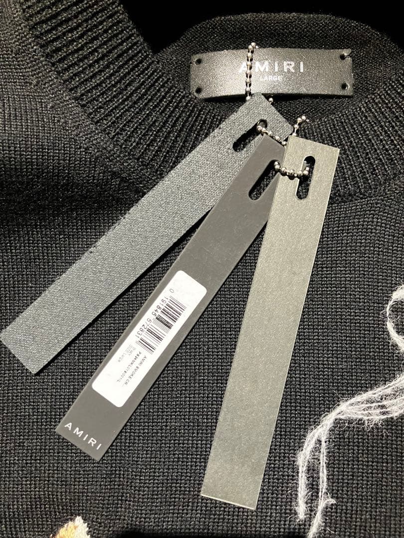AMIRI アミリ 新品 国内正規品 SMOKE ニット Lサイズ