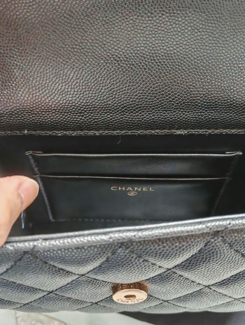 シャネル ノベルティ チェーンショルダーバッグ トップハンドル　 7-11