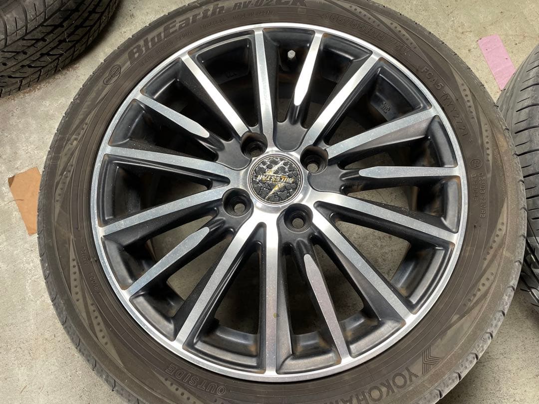 深溝アルミ付 日本製 165/55R15 タント スペーシア Nbox 軽自動車