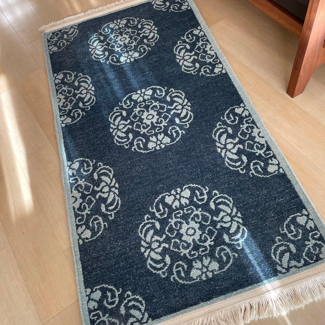 【画像追加・底値】チベタンラグ 蓮華マンダラ 長方形