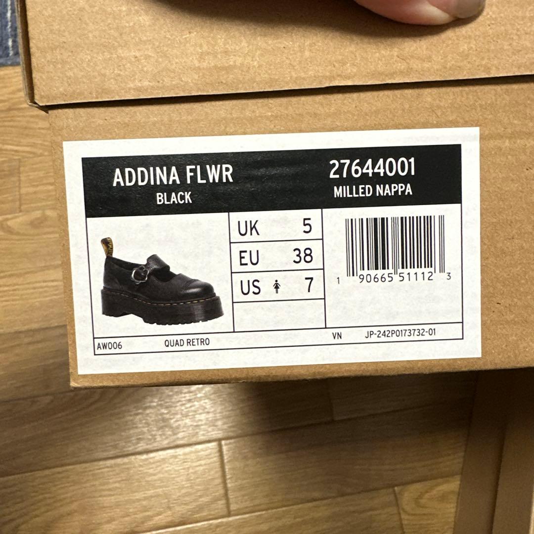 週末セールDr. MartensメリージェーンADDINAFLWR UK5 美品