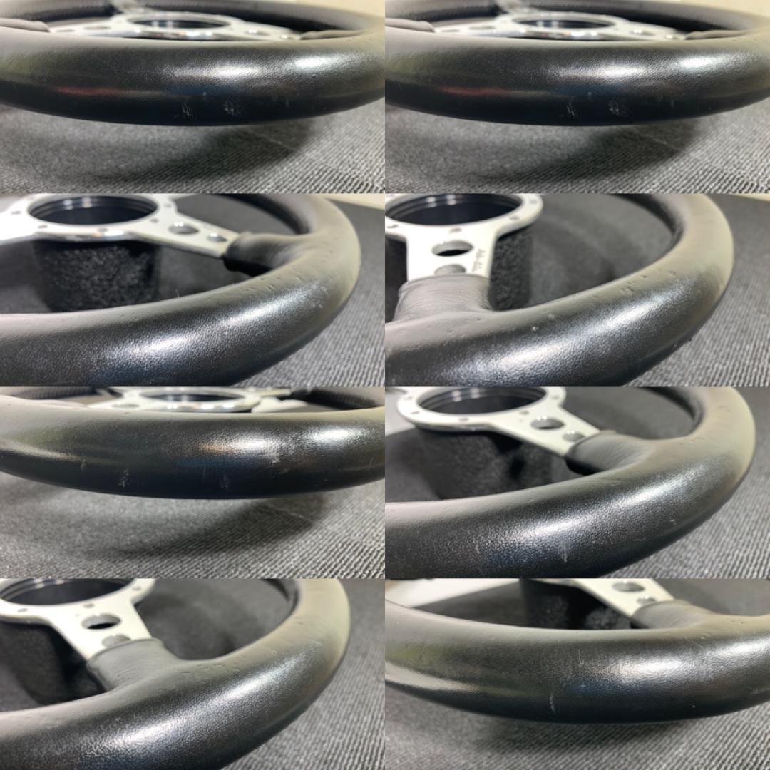 モトリタ ブラックレザー ポリッシュフラット スポーク 34Φ 14インチ 良品