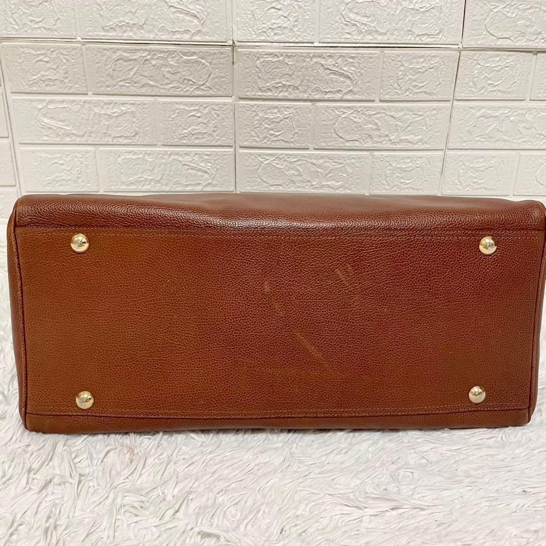 良品　ゲンテン　ボストンバッグ　レザー　2wayショルダー付　ブラウン