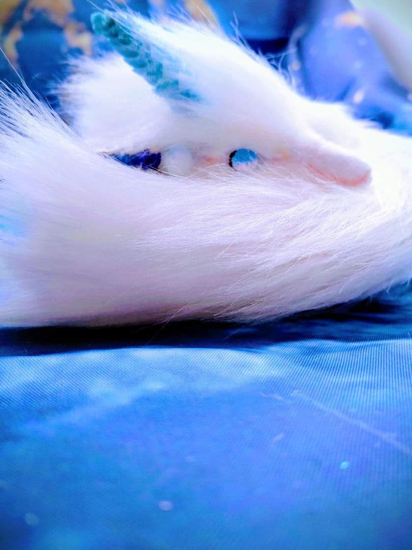 ふわふわな龍DragonドラゴンArtDollハンドメイドぬいぐるみアートドール