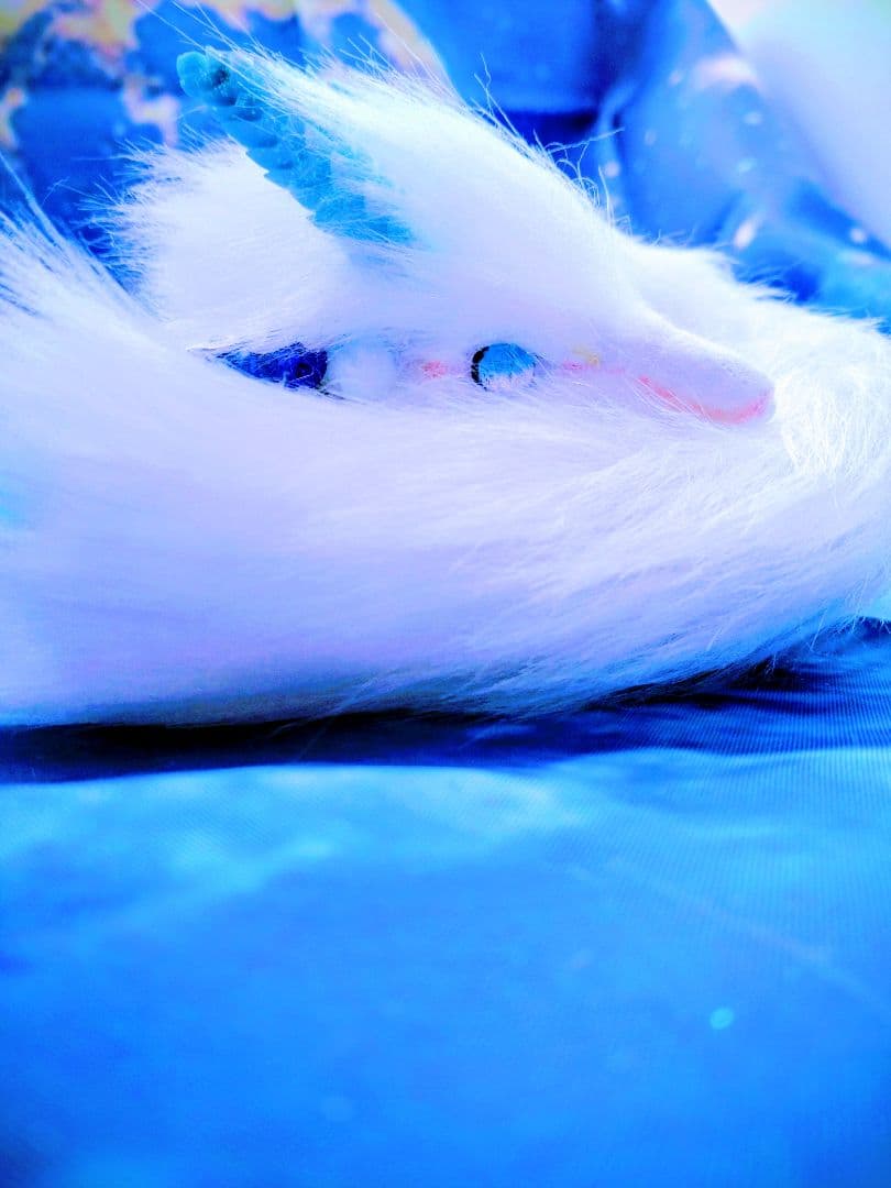 ふわふわな龍DragonドラゴンArtDollハンドメイドぬいぐるみアートドール