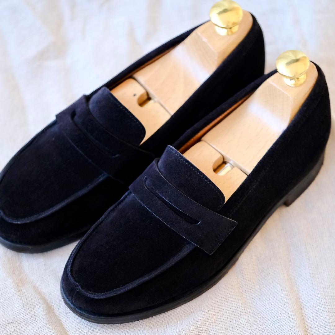 John Lobb ジョンロブ スエードローファーCampus黒45C