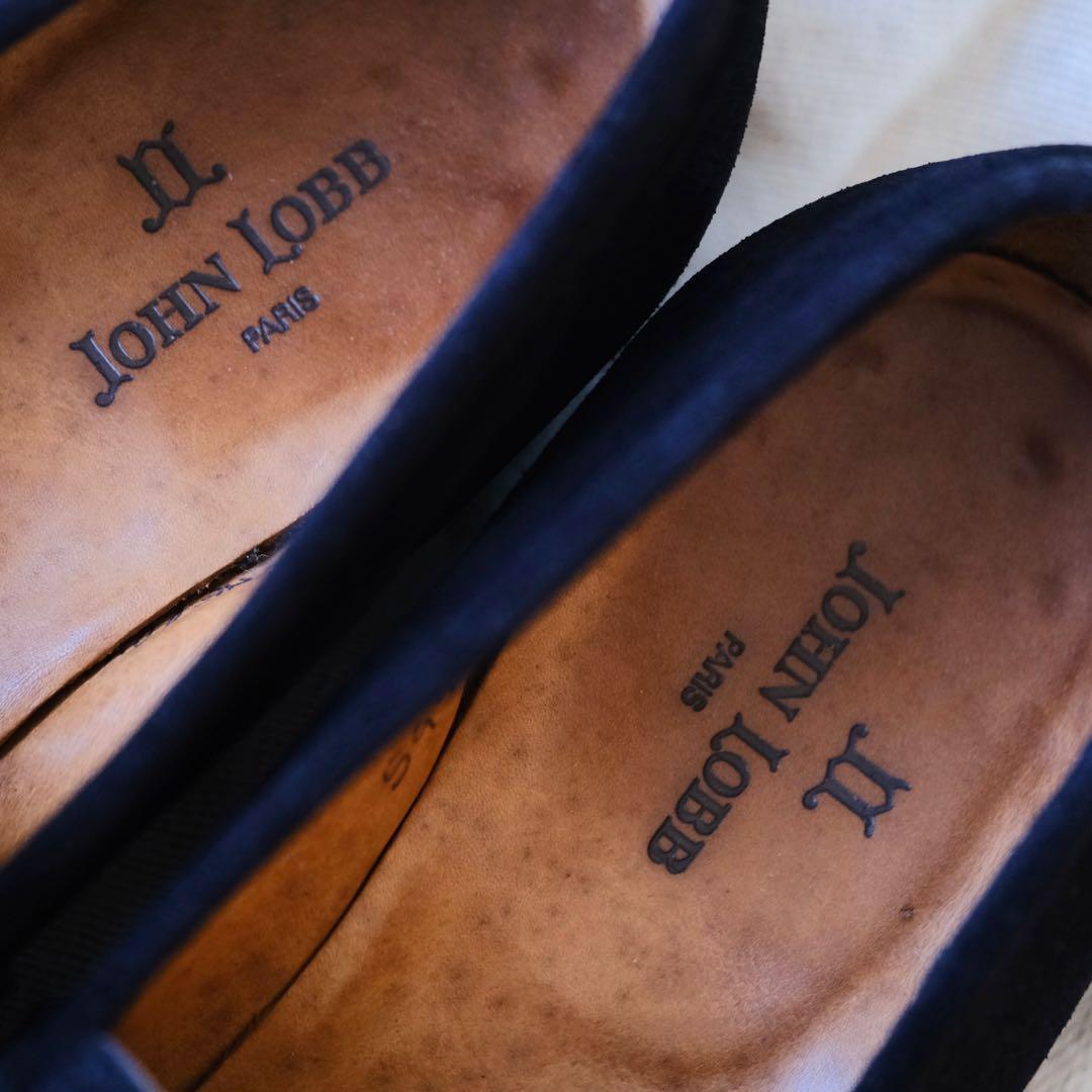 John Lobb ジョンロブ スエードローファーCampus黒45C
