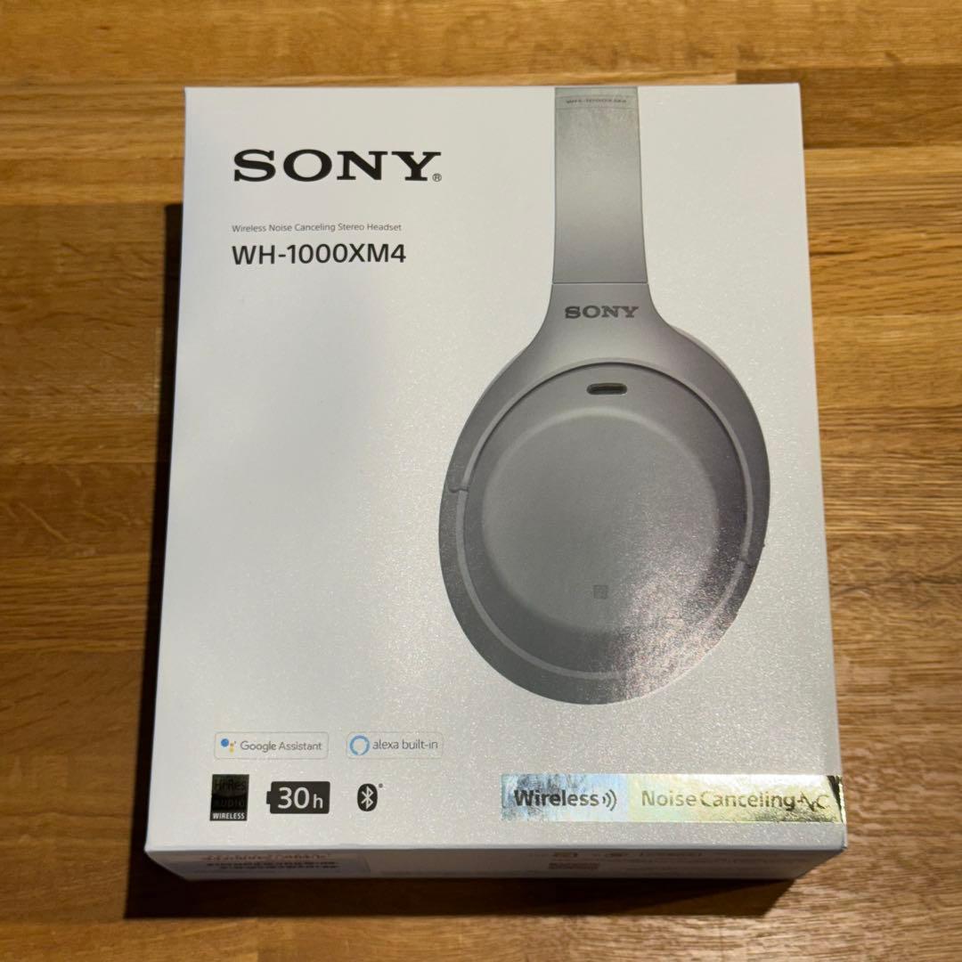 SONY WH-1000XM4ワイヤレスノイズキャンセリングヘッドホン シルバー