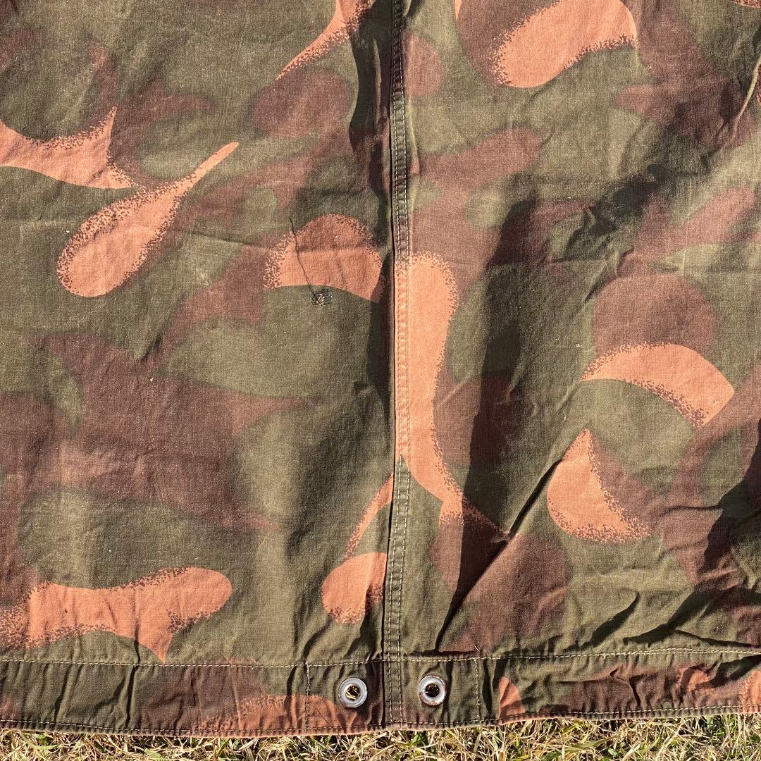 【状態良】ハンガリー軍幕　１枚　迷彩　ハリケーンカモ　タープ　ポンチョ