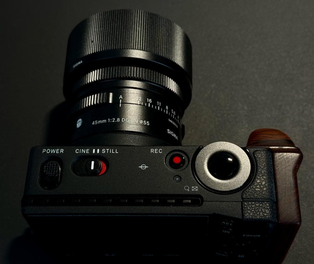 【YO】SIGMA fp 45mmキット＋純正オプション＋木製グリップ