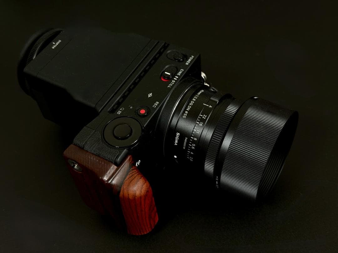 【YO】SIGMA fp 45mmキット＋純正オプション＋木製グリップ