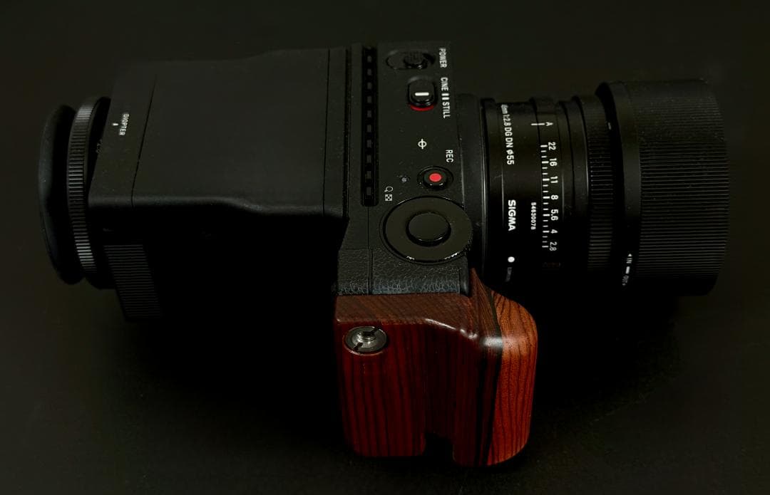 【YO】SIGMA fp 45mmキット＋純正オプション＋木製グリップ