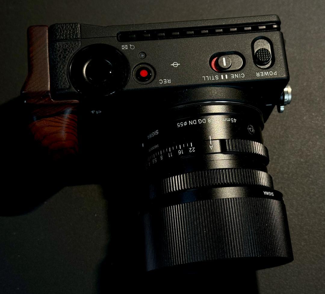 【YO】SIGMA fp 45mmキット＋純正オプション＋木製グリップ