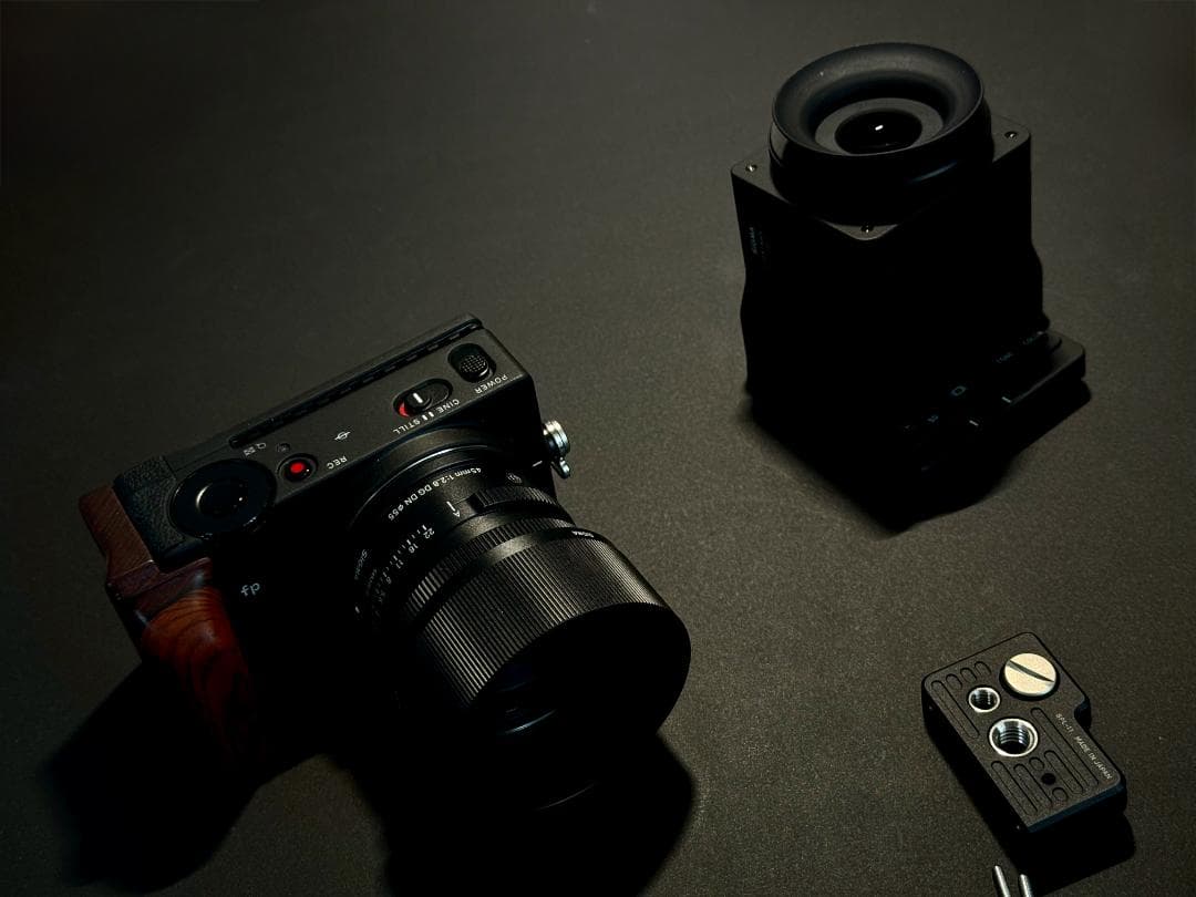 【YO】SIGMA fp 45mmキット＋純正オプション＋木製グリップ