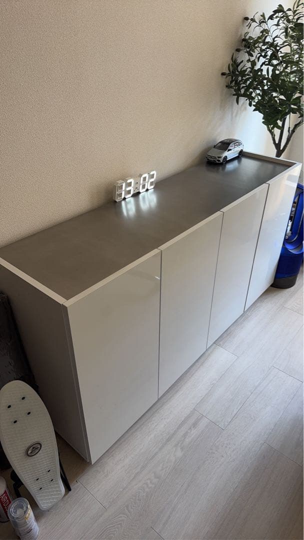 ステンレス天板 ホワイトキャビネット 12/6まで