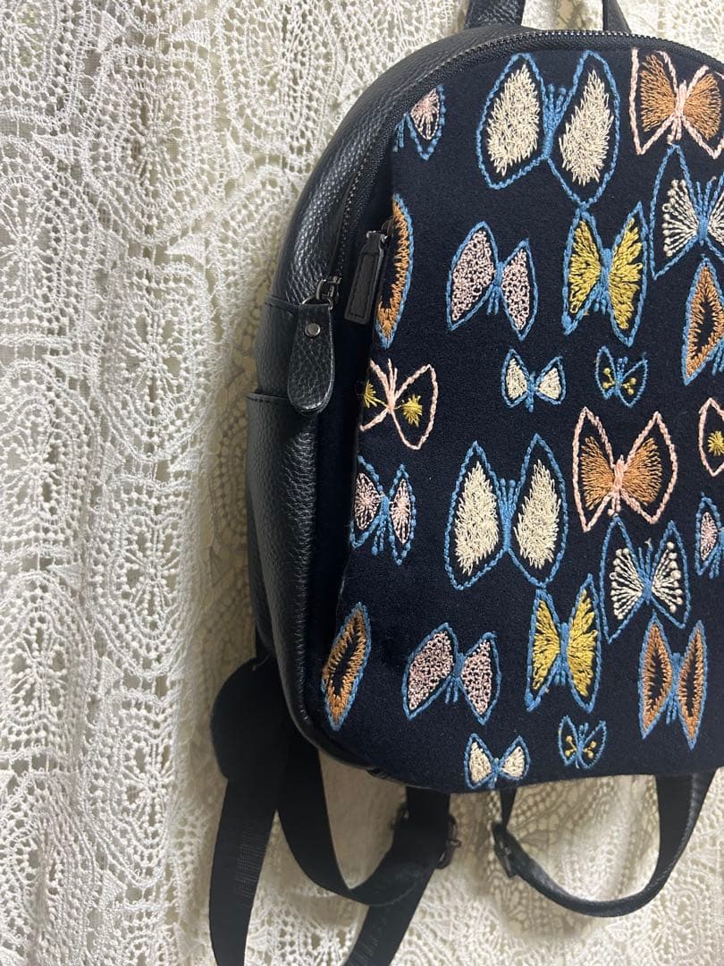 専用50820B ミナペルホネンハーフハンドメイド　リュック スカイフラワー