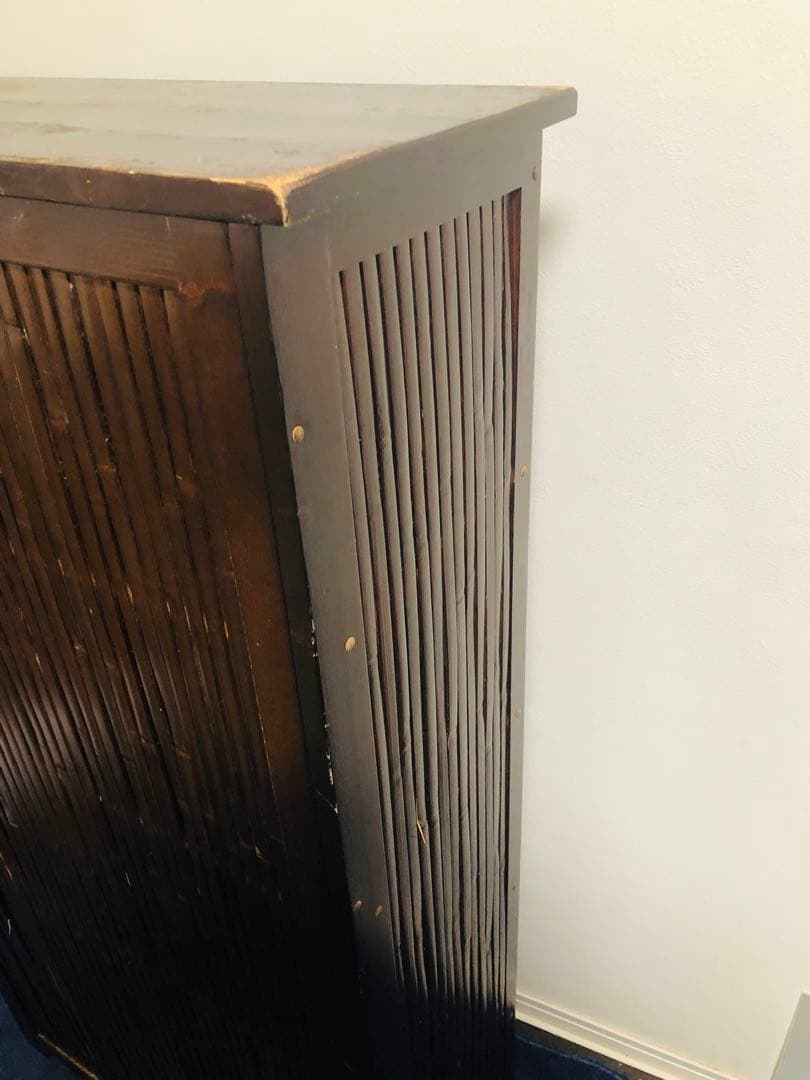 アジアン家具　5段　棚　木製　竹 飾り棚 収納棚　本棚