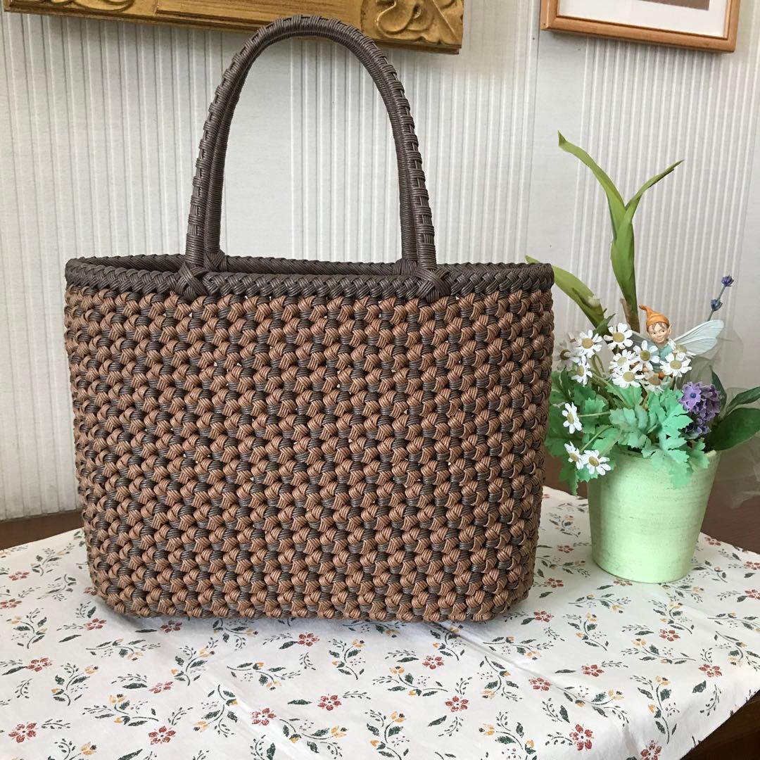 ＊キラキラ様オーダー品＊クラフトかごバッグ