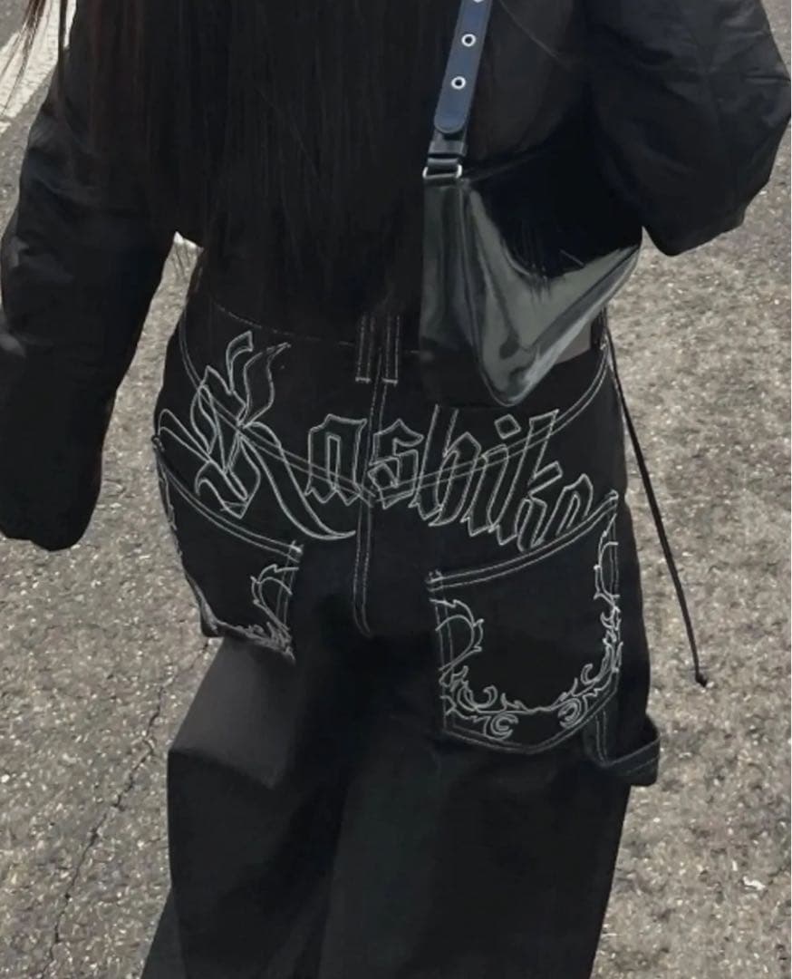 Kashiko カシコ ノンフェイド デニム　黒　M