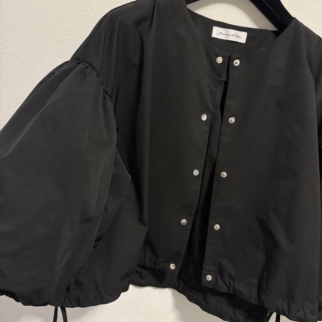 maison de dolce ボリュームスリーブライトブルゾン