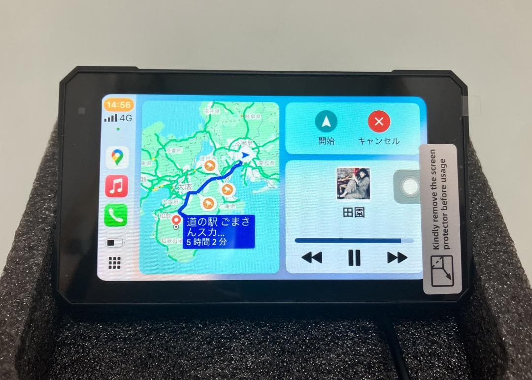 新品 バイク スマートモニター Carplay　空気圧センサー 縦画面表示対応