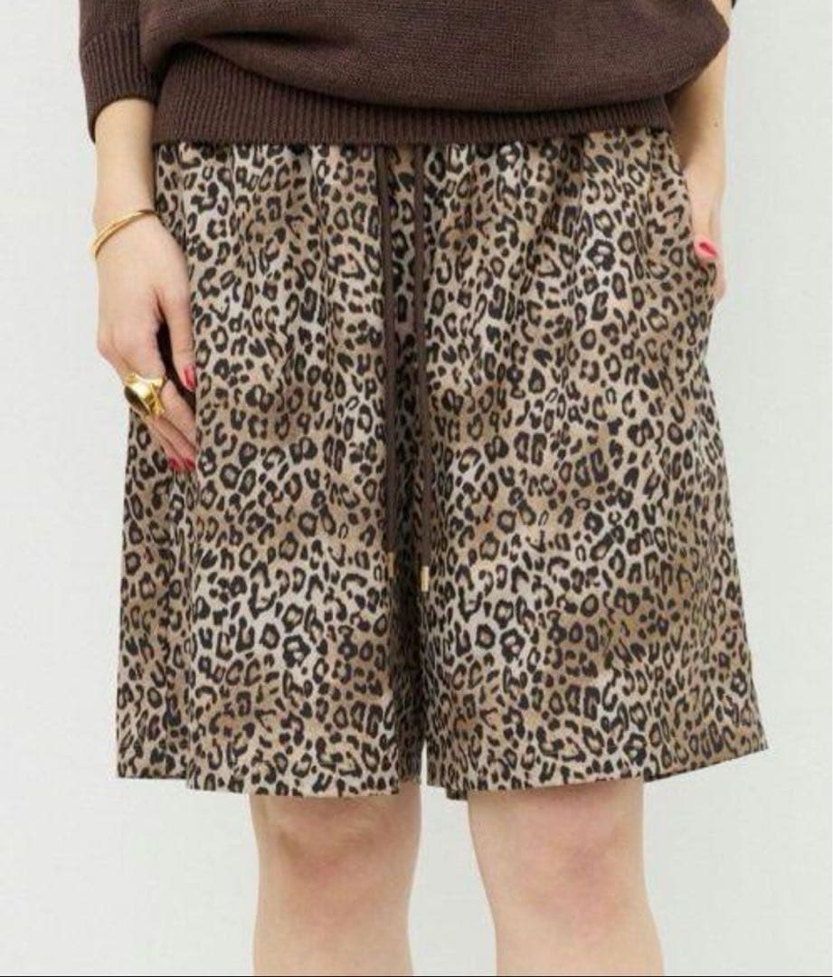 パンツ L'Appartement Leopard Print Short Pants