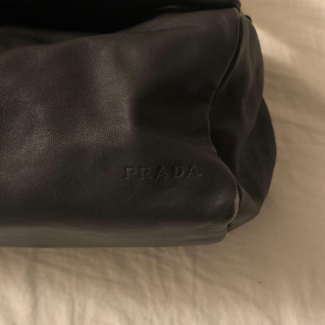 バッグ SS2001 PRADA archive leather handbag