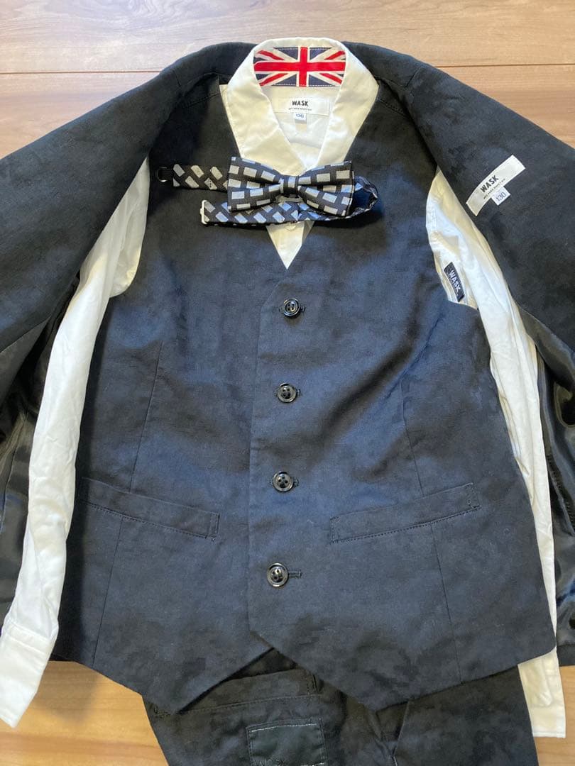 wask ！スーツ　130 セレモニー　卒園　入学　発表会　5点セット