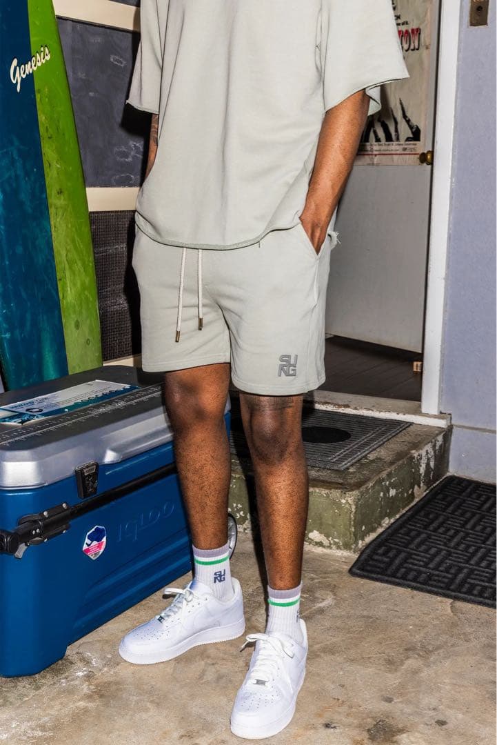 SUNG1975 CUBIC LOGO SWEAT セットアップ