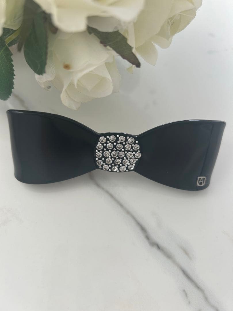 アレクサンドルドゥパリ　リボンバレッタ　ブラック