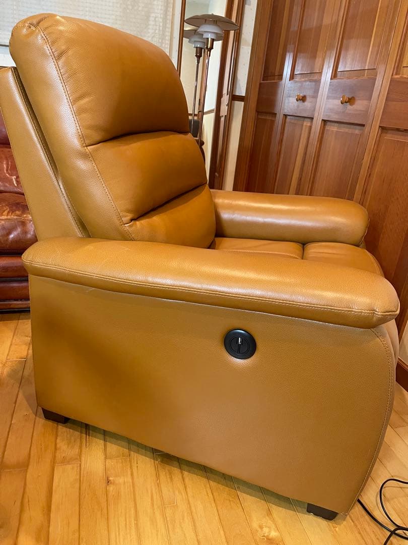 ニトリ　ビリーバ　1人掛けソファー　美品　ブラウン