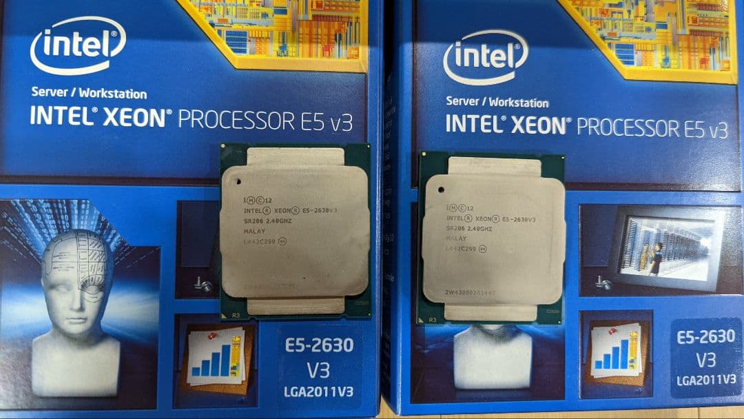 Xeon e5-2630v3×2他　メモリ64GB　ジャンク